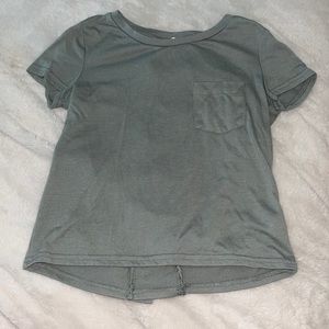 White Fawn army green t-shirt
